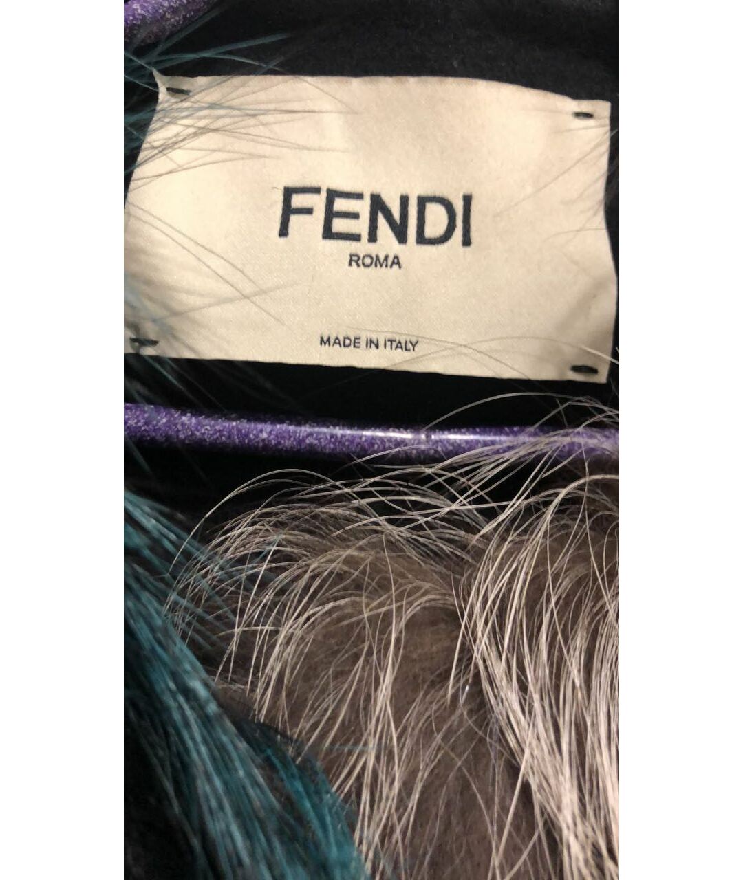 FENDI Черное шерстяное пальто, фото 6