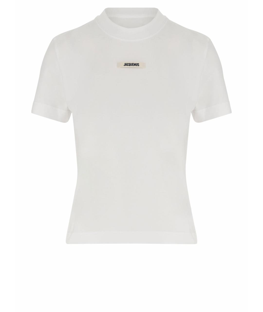 JACQUEMUS Белая хлопковая футболка, фото 1