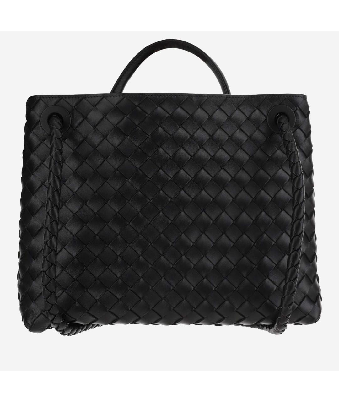 BOTTEGA VENETA Черная кожаная сумка тоут, фото 2