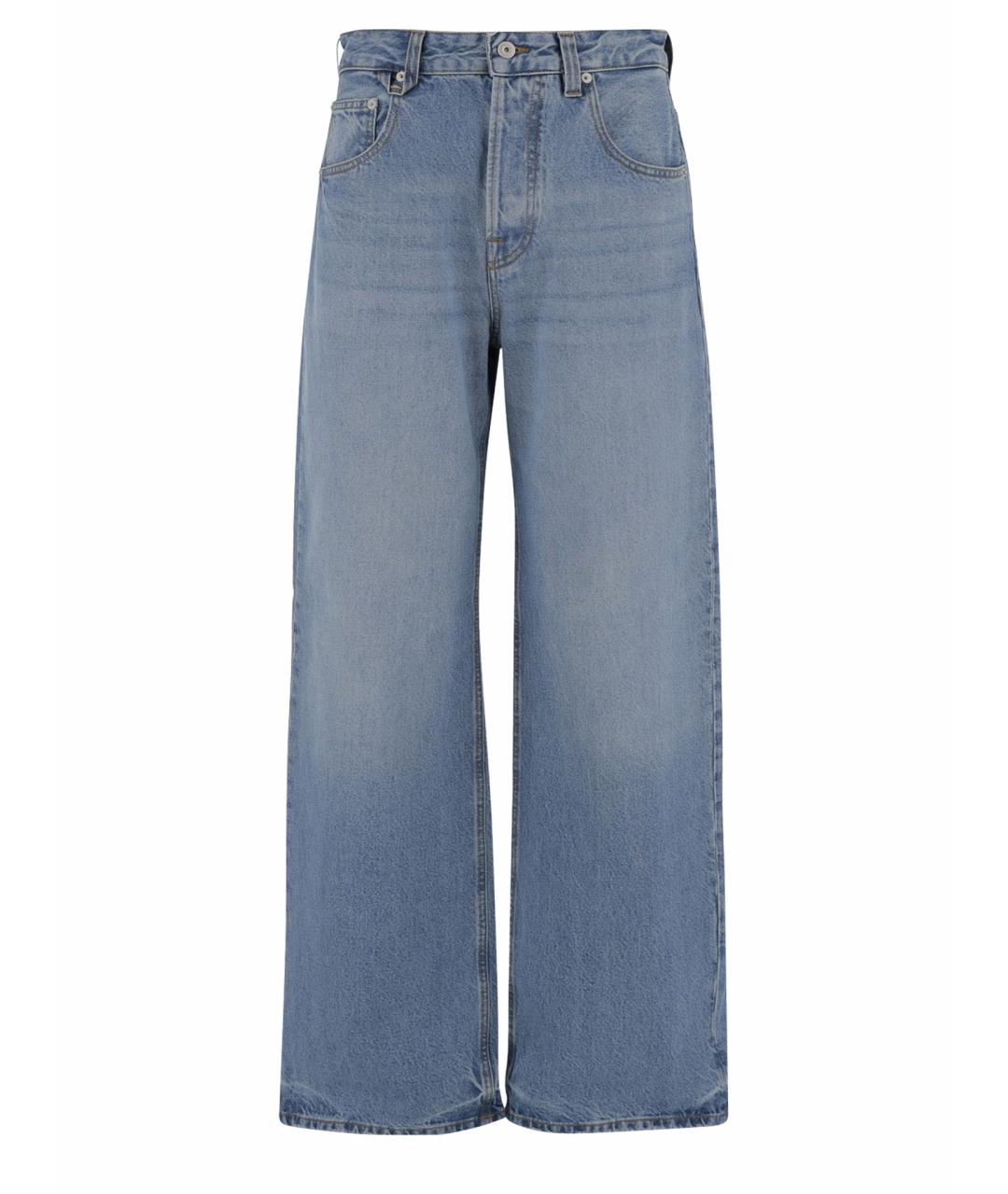 JACQUEMUS Синие хлопковые прямые джинсы, фото 1