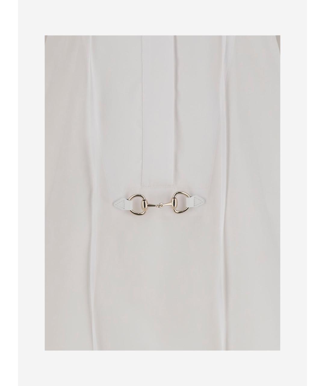 GUCCI Белая хлопковая блузы, фото 3