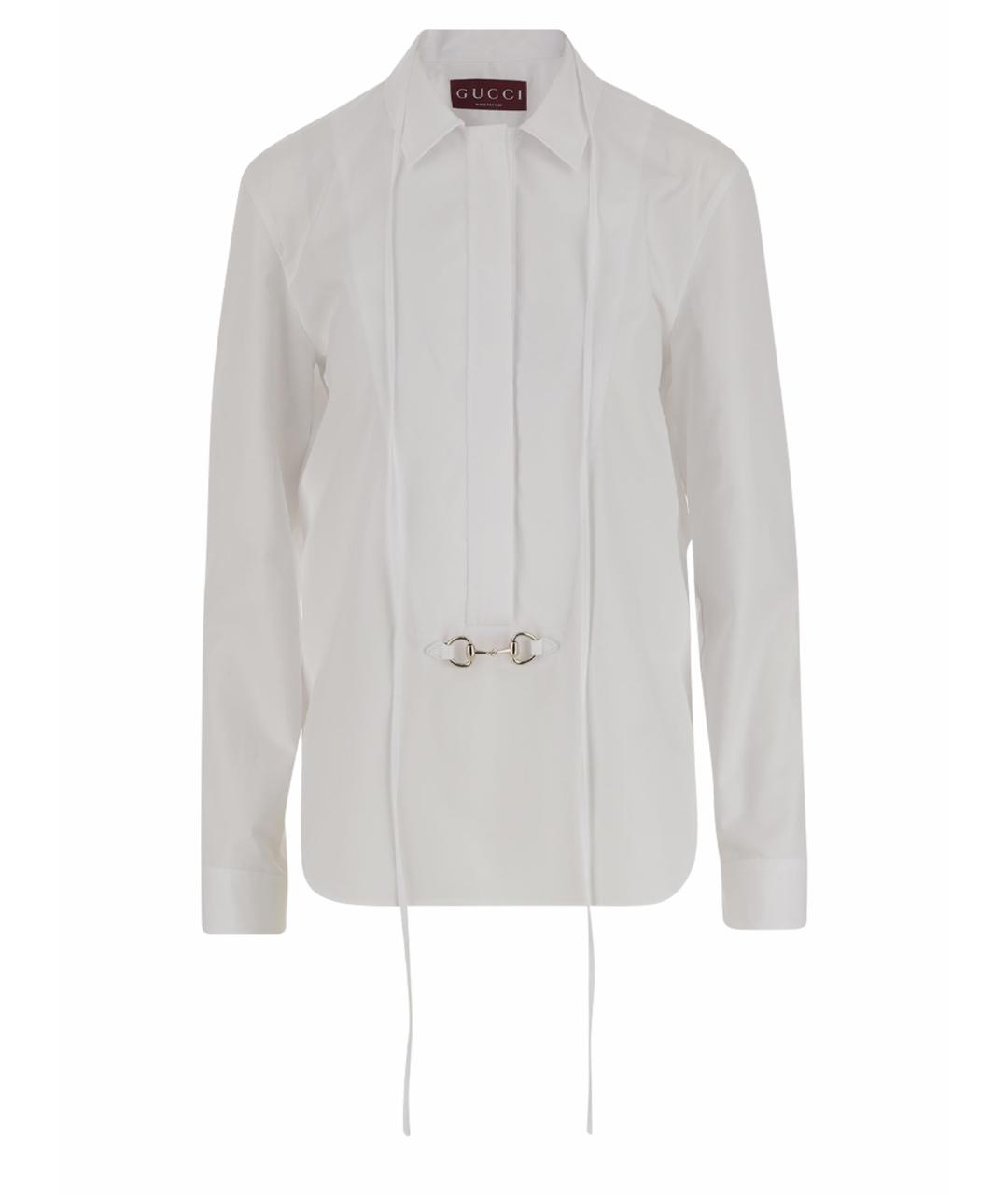 GUCCI Белая хлопковая блузы, фото 1