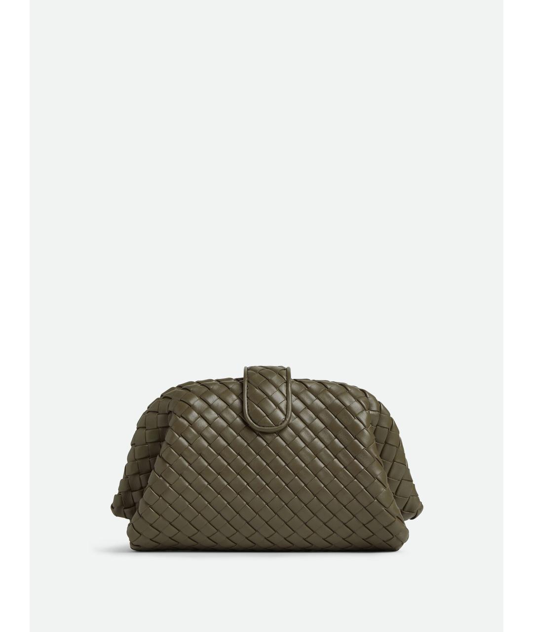 BOTTEGA VENETA Зеленая кожаная сумка через плечо, фото 5