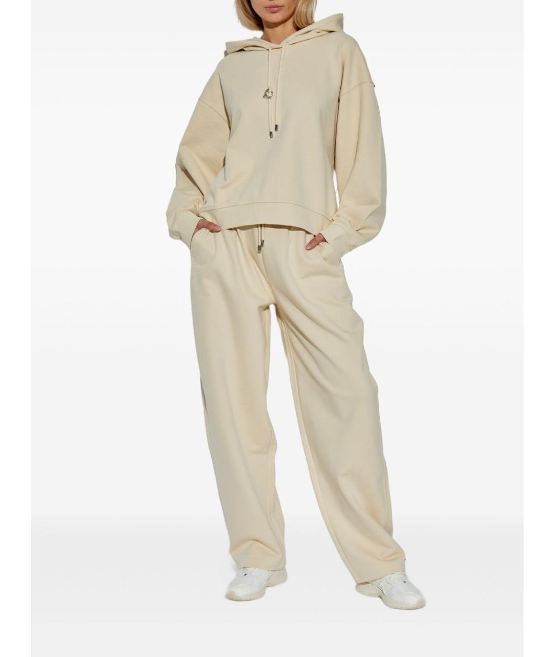 SPORTMAX Бежевые брюки широкие, фото 2