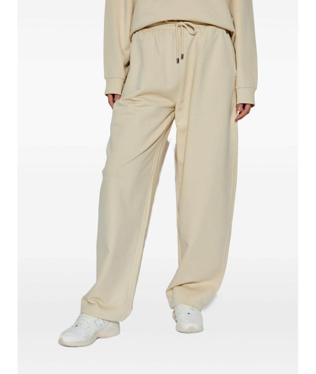 SPORTMAX Бежевые брюки широкие, фото 3