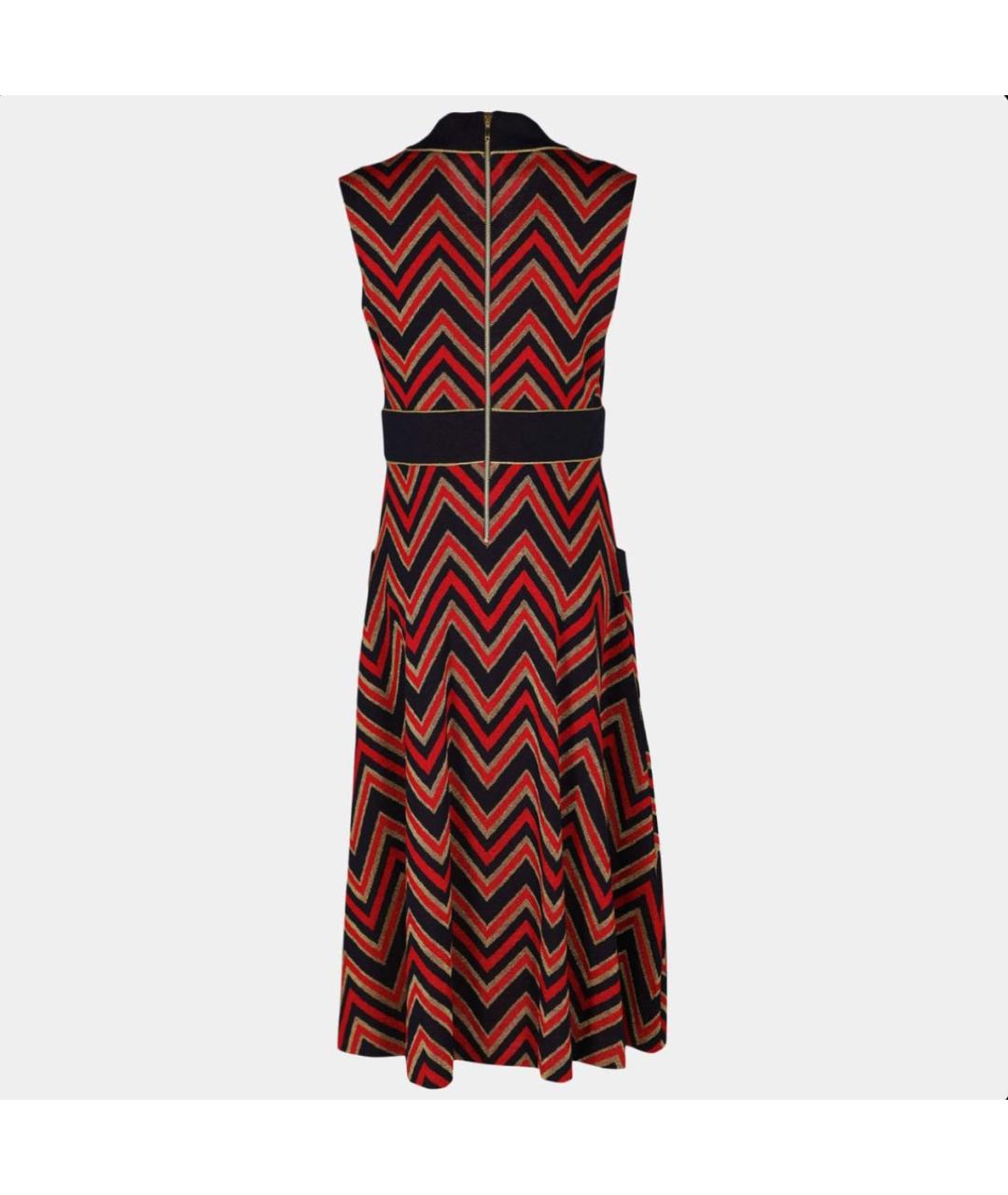 GUCCI Мульти шерстяное повседневное платье, фото 2