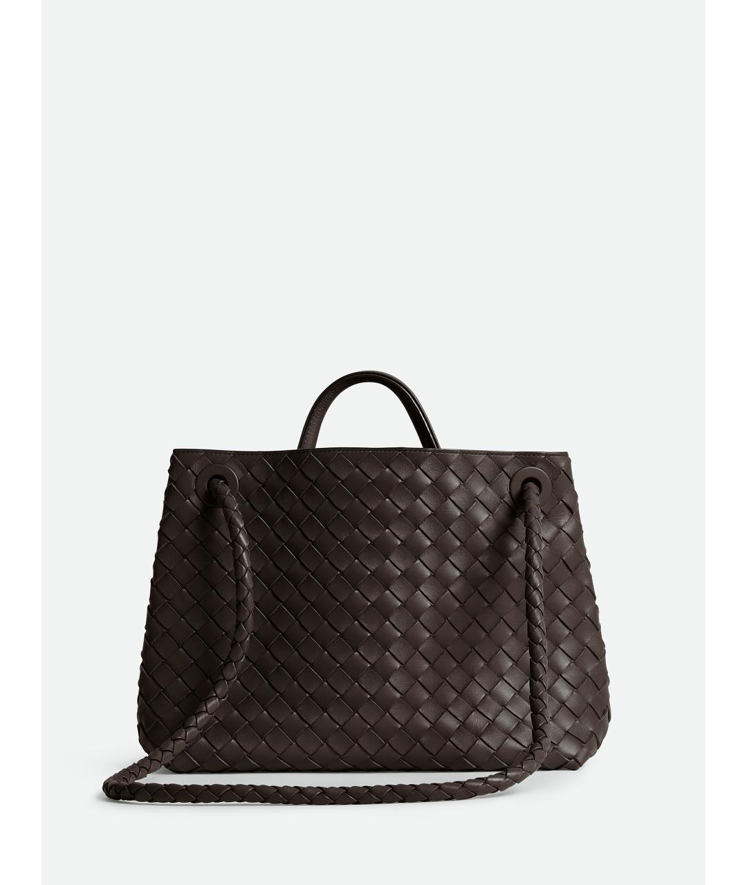 BOTTEGA VENETA Коричневая кожаная сумка тоут, фото 5