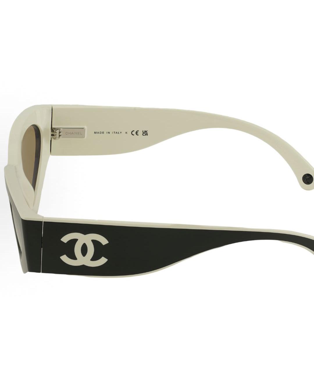 CHANEL Черные пластиковые солнцезащитные очки, фото 3