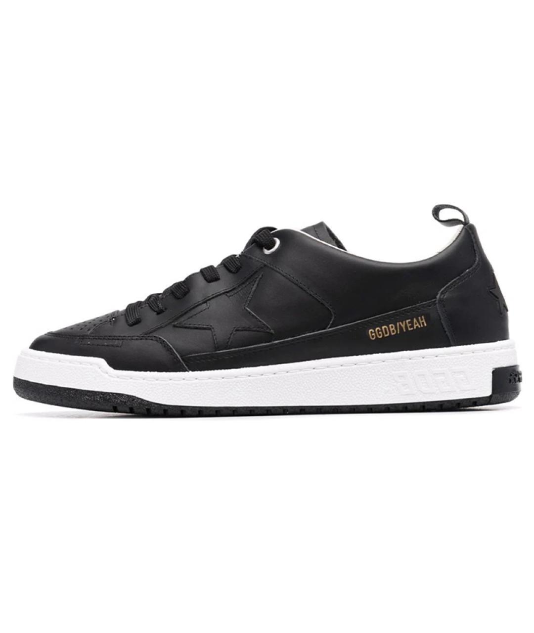 GOLDEN GOOSE DELUXE BRAND Черные низкие кроссовки / кеды, фото 2