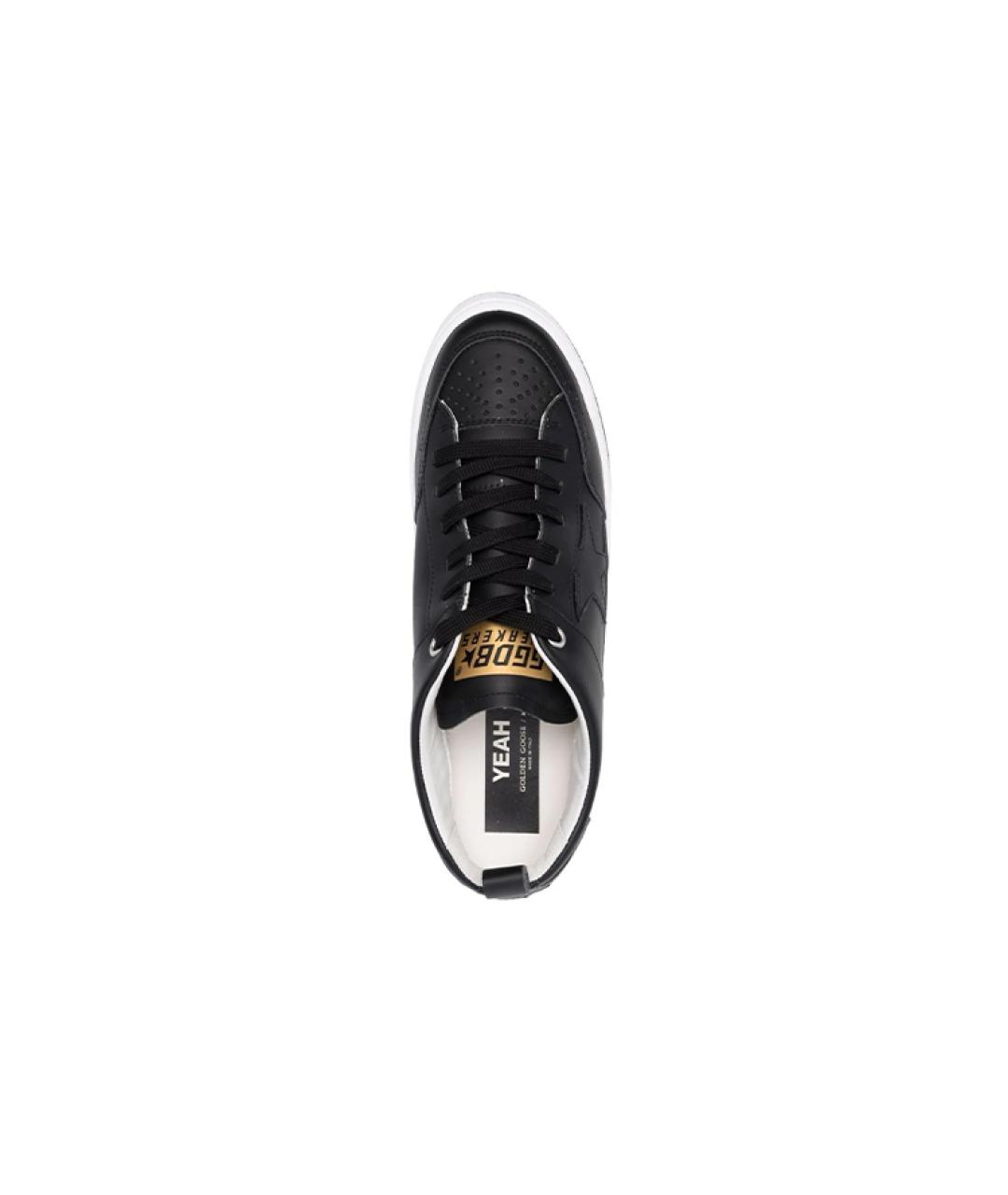 GOLDEN GOOSE DELUXE BRAND Черные низкие кроссовки / кеды, фото 4
