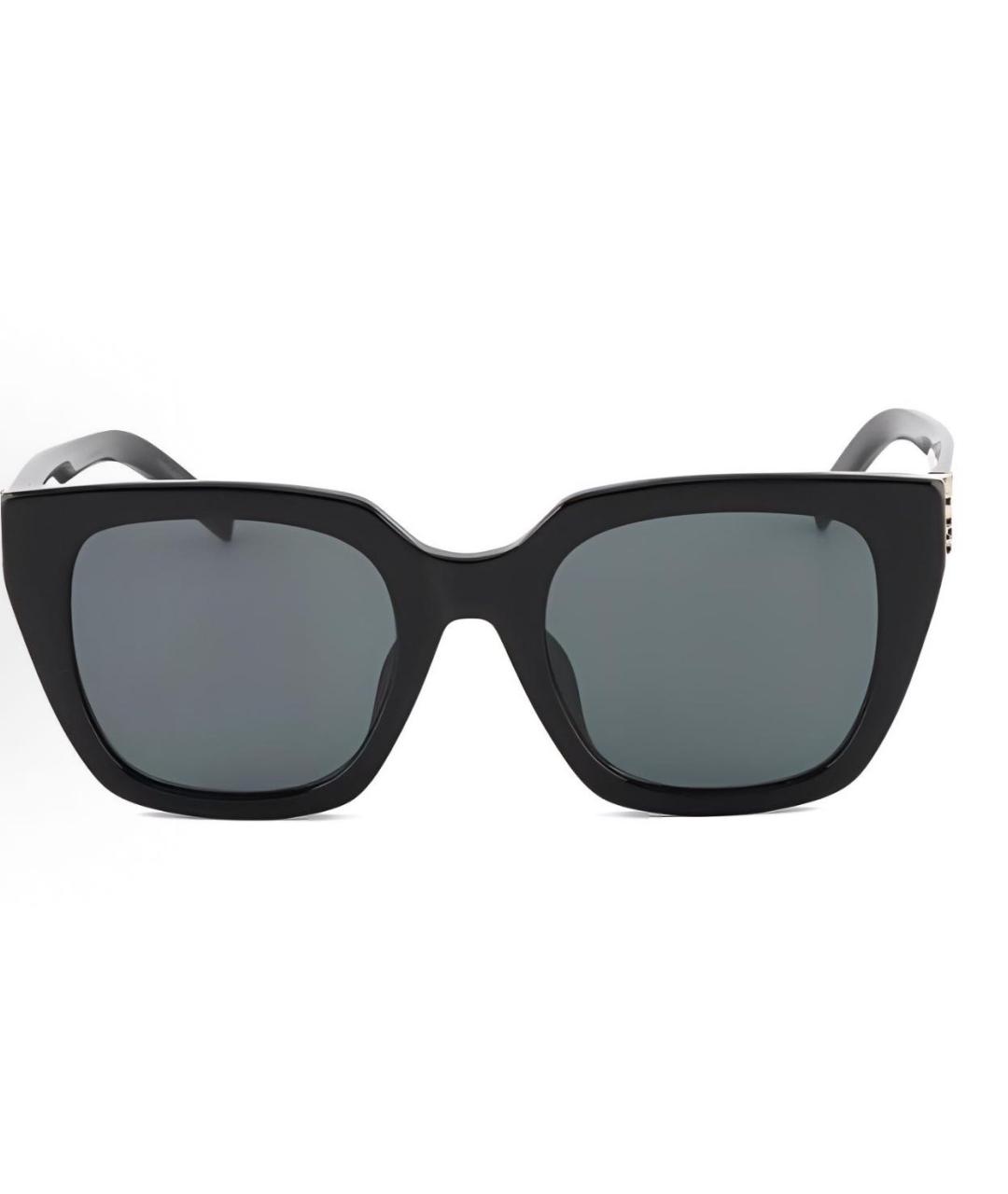 SAINT LAURENT Черные пластиковые солнцезащитные очки, фото 3