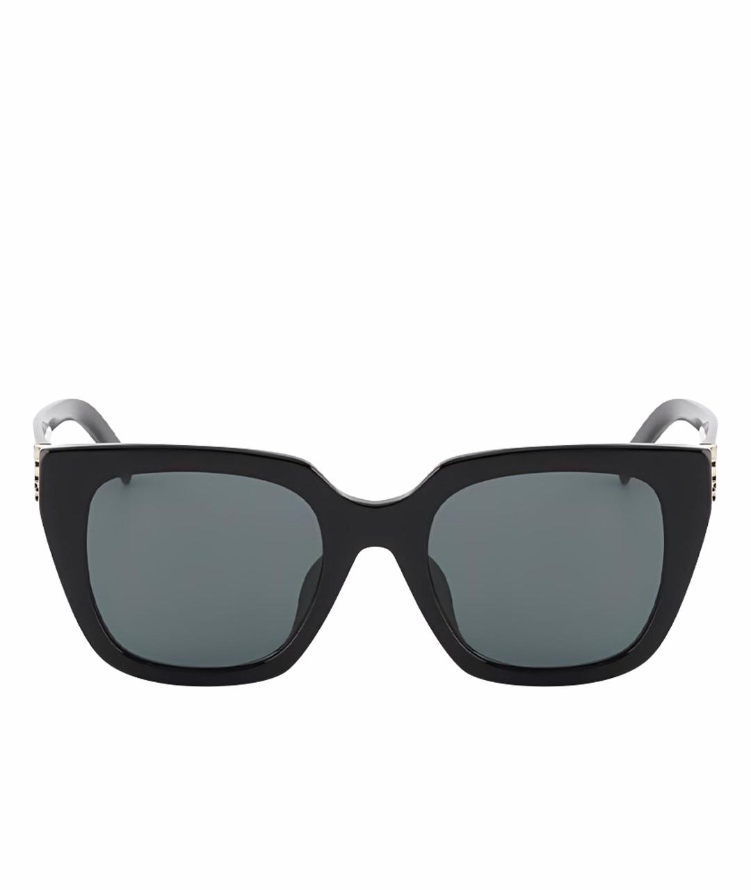 SAINT LAURENT Черные пластиковые солнцезащитные очки, фото 1