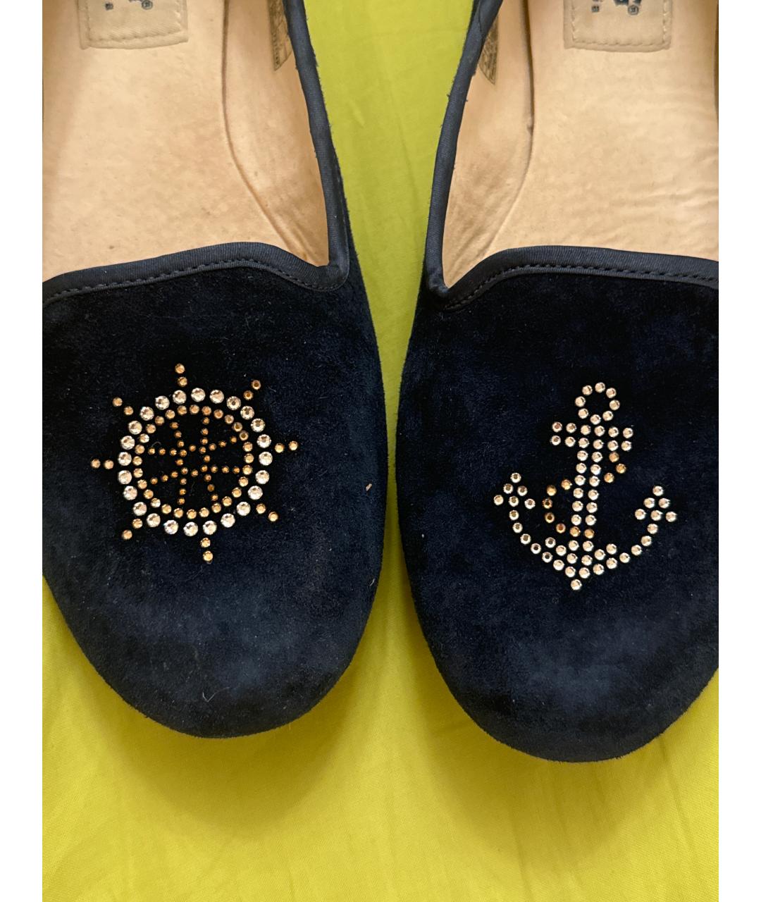 UGG AUSTRALIA Темно-синие замшевые балетки, фото 6
