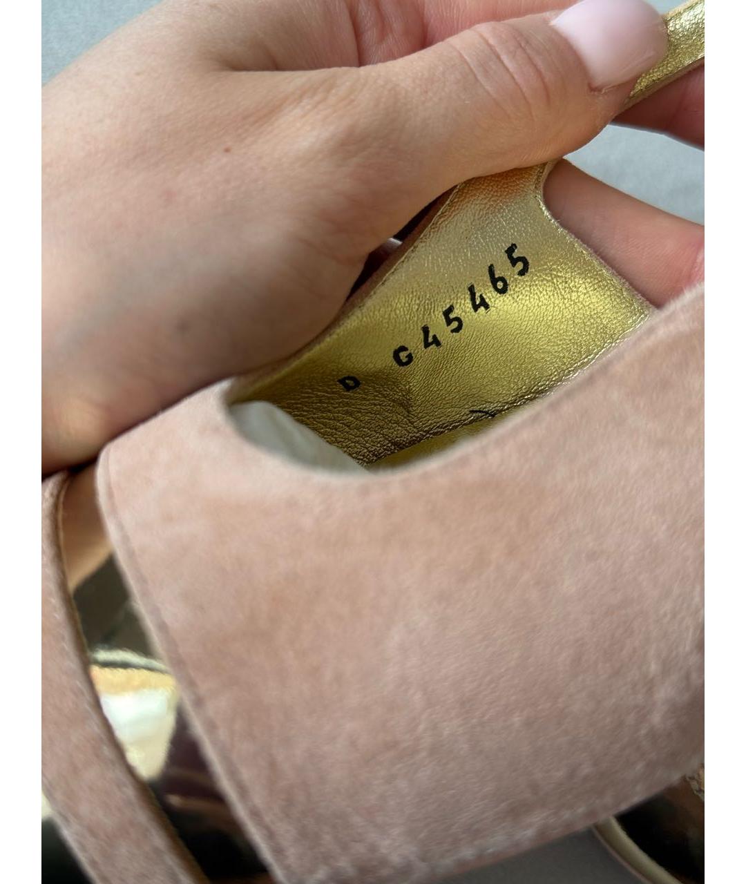 CHANEL Коралловые замшевые туфли, фото 6
