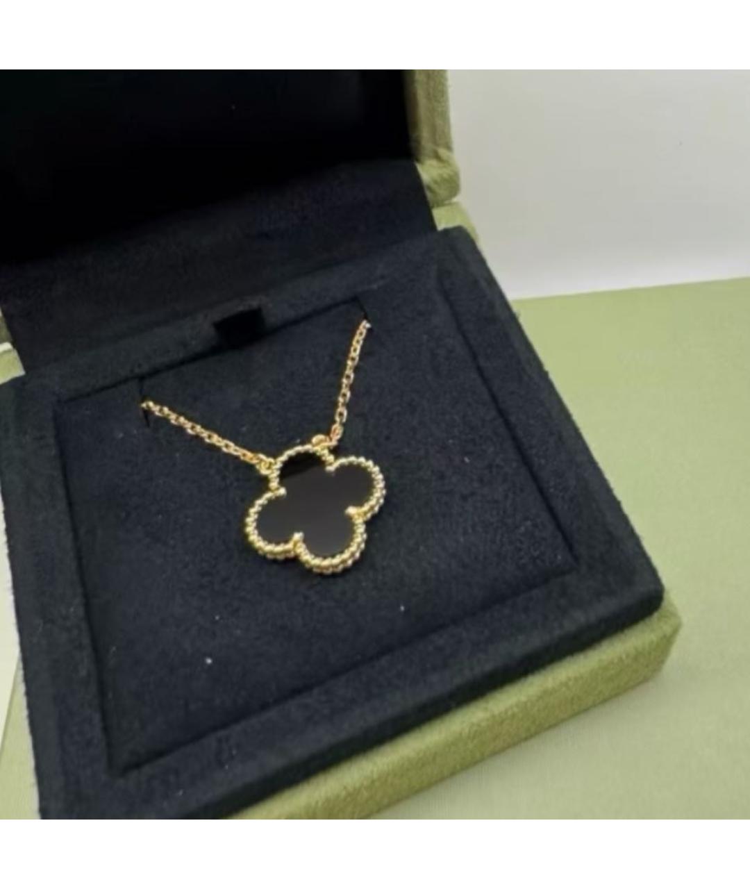 VAN CLEEF & ARPELS Черная подвеска из желтого золота, фото 4