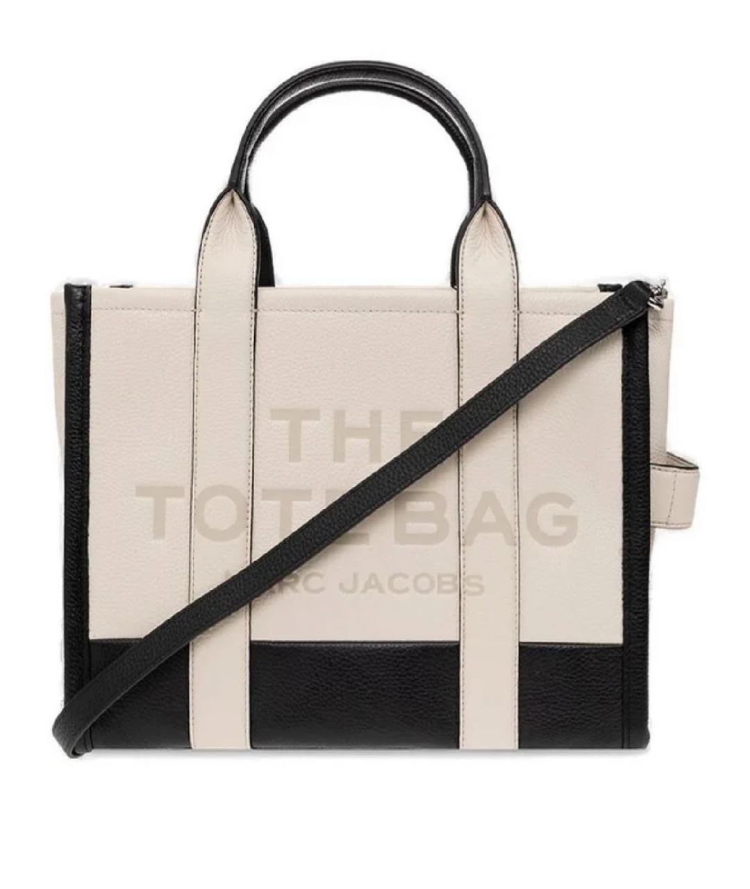 MARC JACOBS Белая кожаная сумка тоут, фото 1