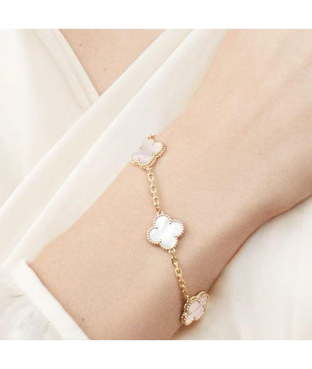 VAN CLEEF & ARPELS Белый браслет из желтого золота, фото 3