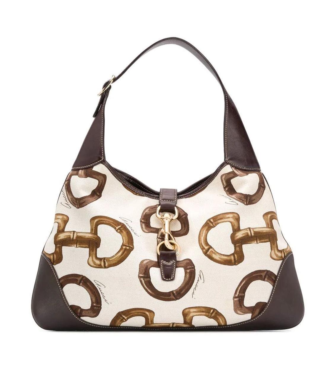 GUCCI Коричневая кожаная сумка с короткими ручками, фото 9