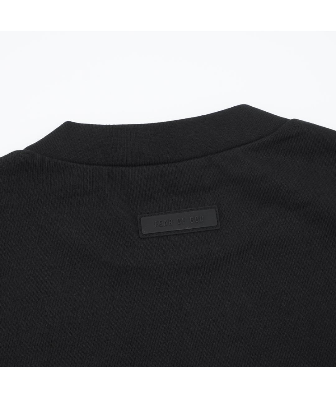 FEAR OF GOD ESSENTIALS Черная хлопковая футболка, фото 4