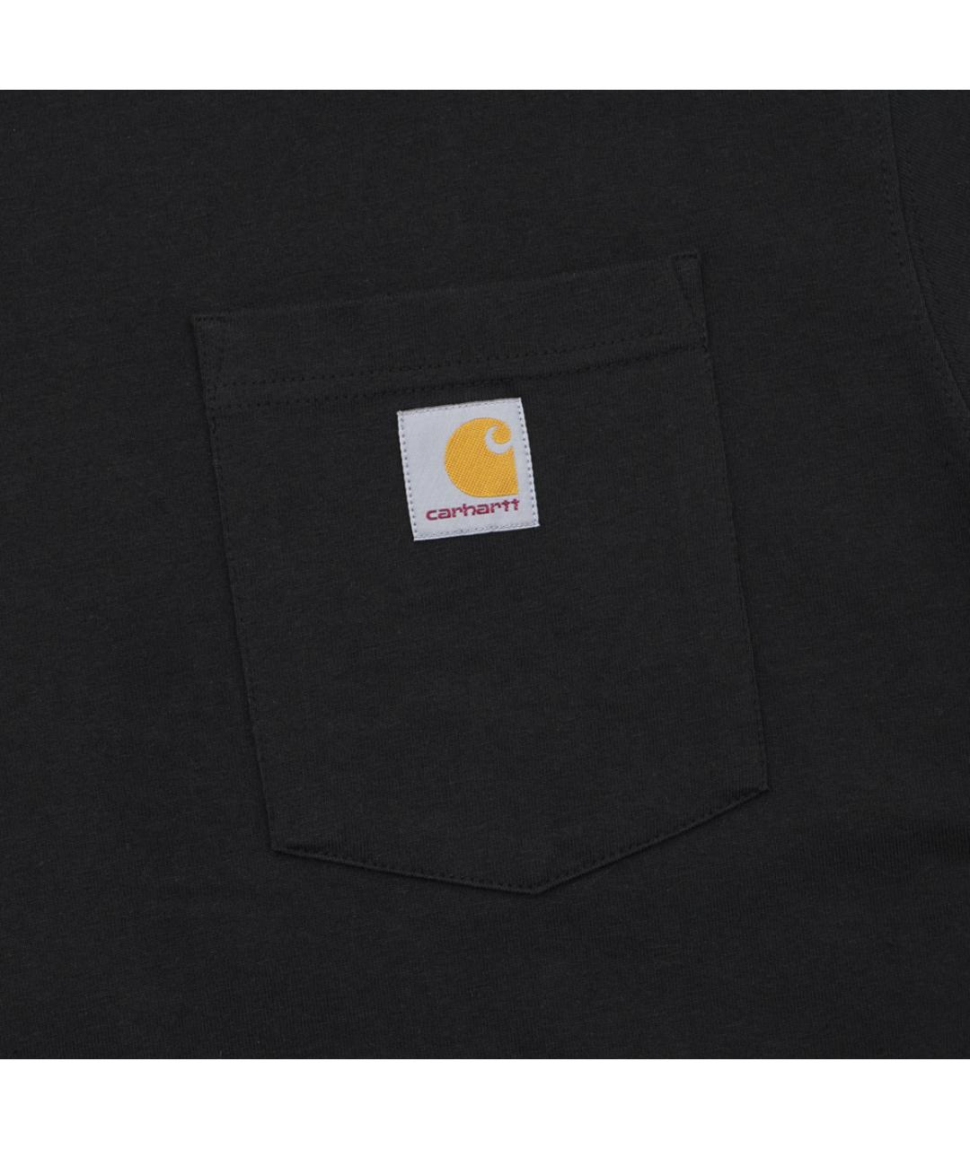 CARHARTT Черная хлопковая футболка, фото 3