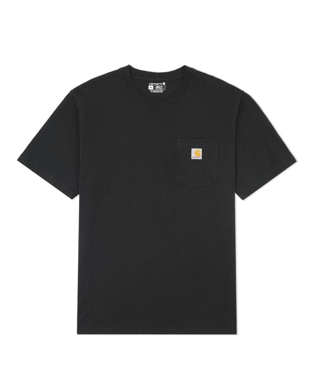 CARHARTT Черная хлопковая футболка, фото 1