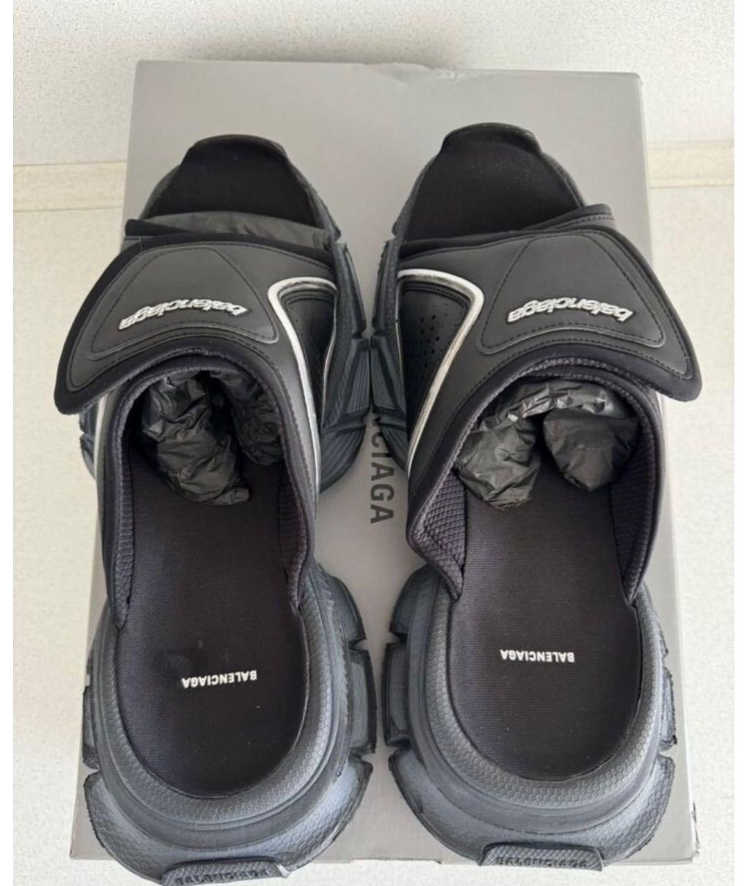 BALENCIAGA Черные сандалии, фото 3
