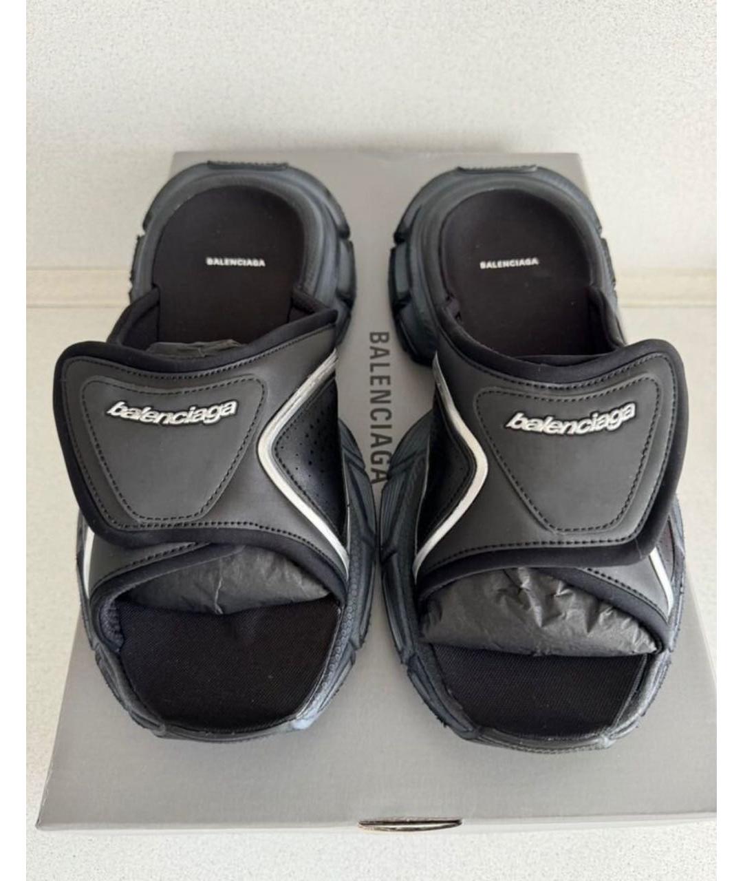 BALENCIAGA Черные сандалии, фото 2