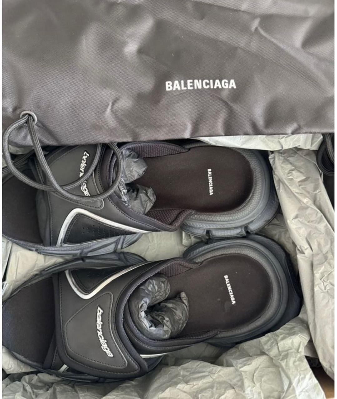 BALENCIAGA Черные сандалии, фото 6