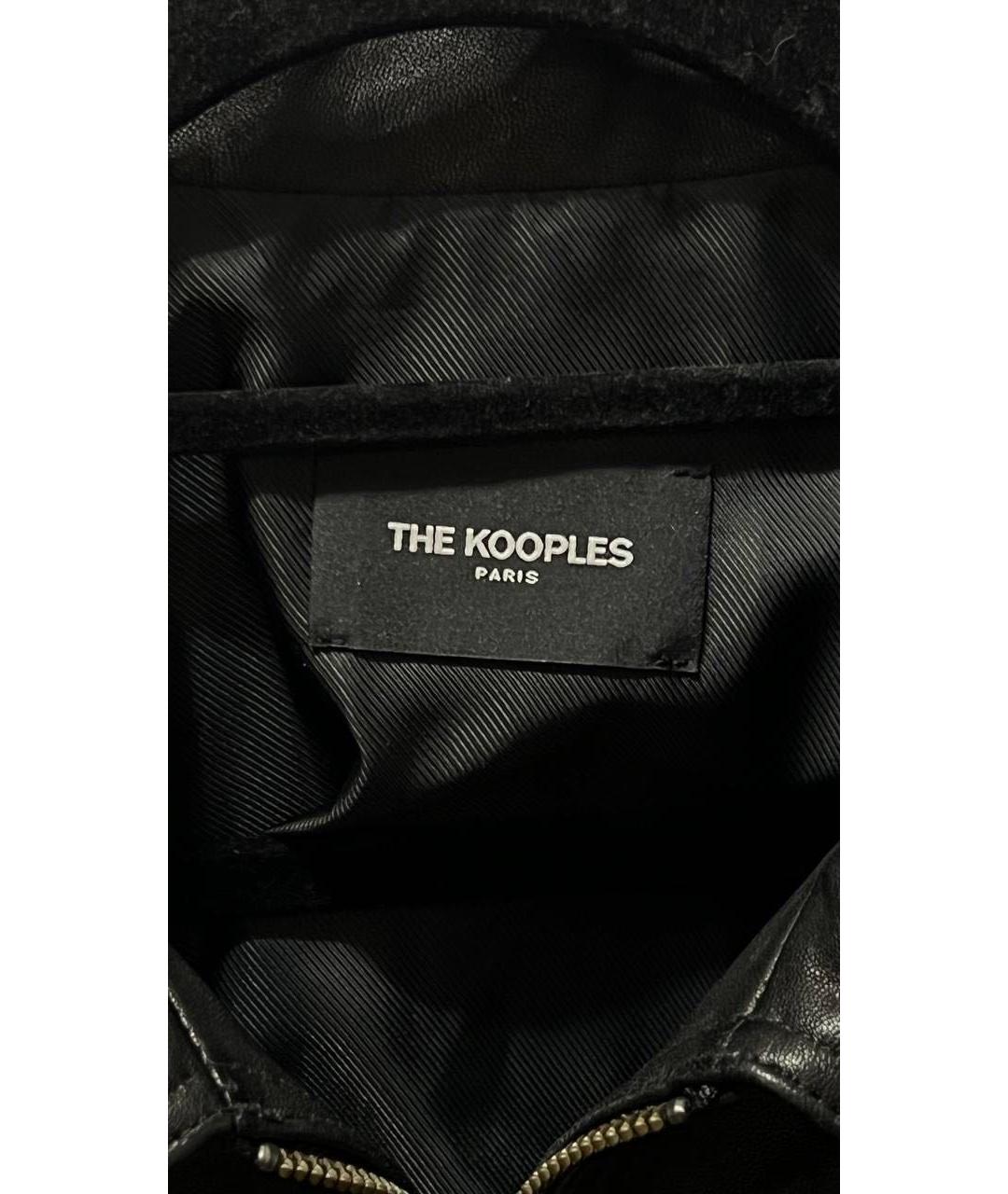 THE KOOPLES Черная кожаная куртка, фото 3