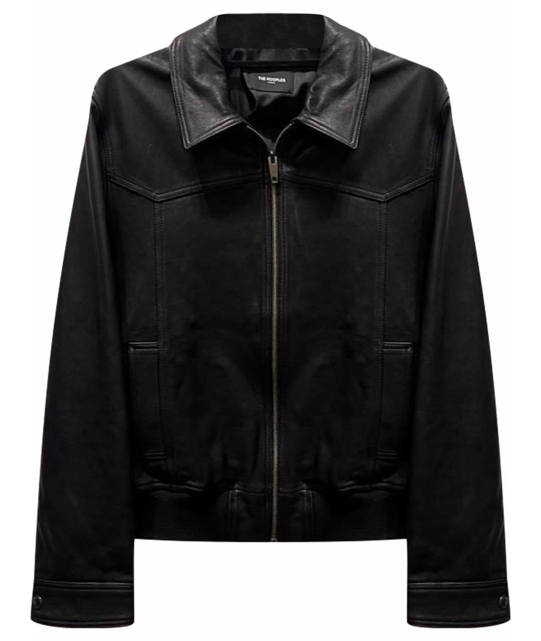 THE KOOPLES Черная кожаная куртка, фото 1