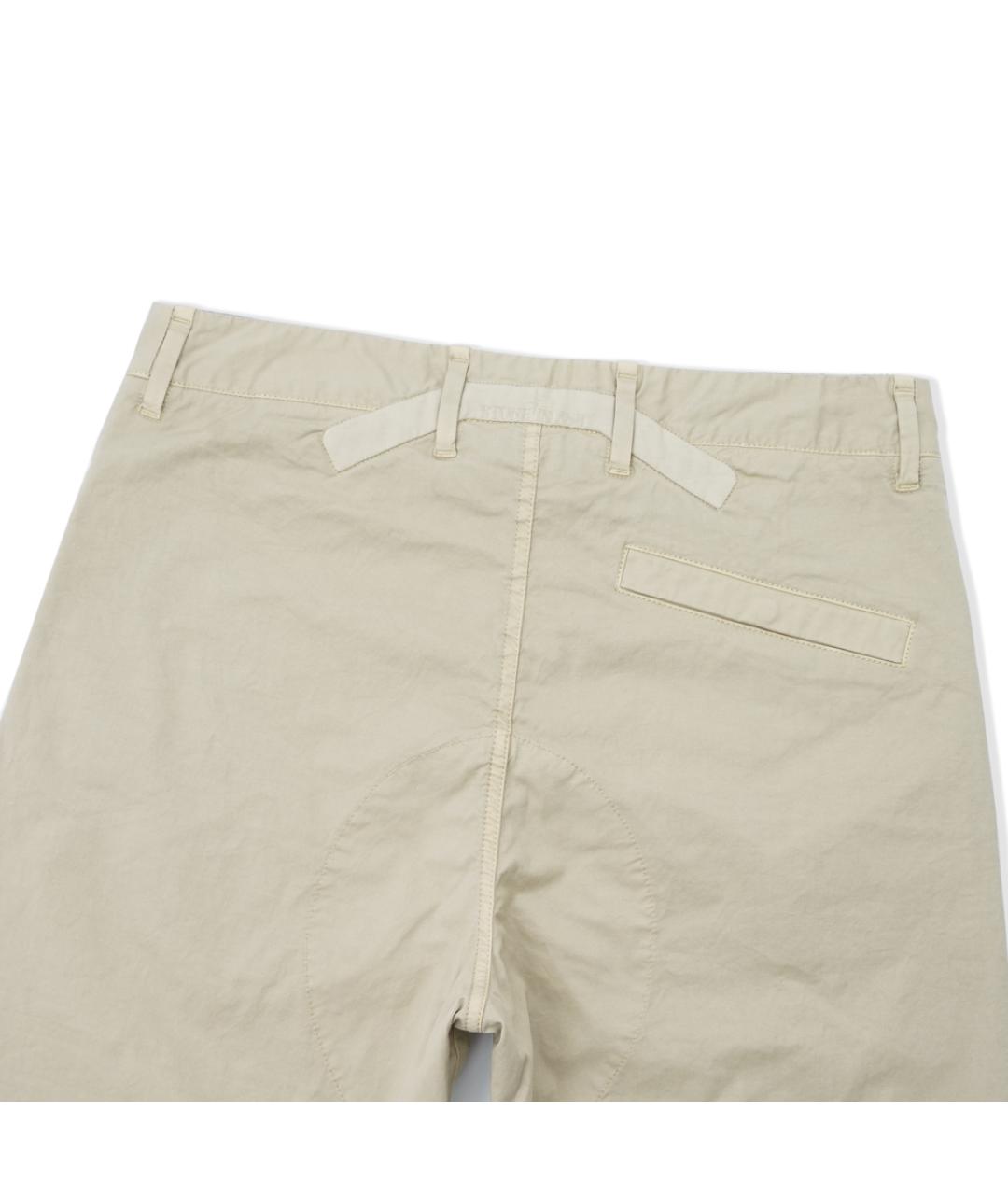 STONE ISLAND Бежевые хлопко-эластановые брюки чинос, фото 4