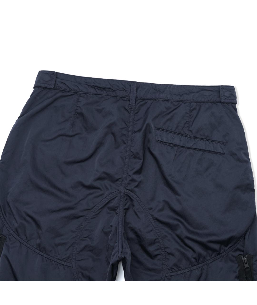 STONE ISLAND Темно-синие полиамидовые повседневные брюки, фото 6