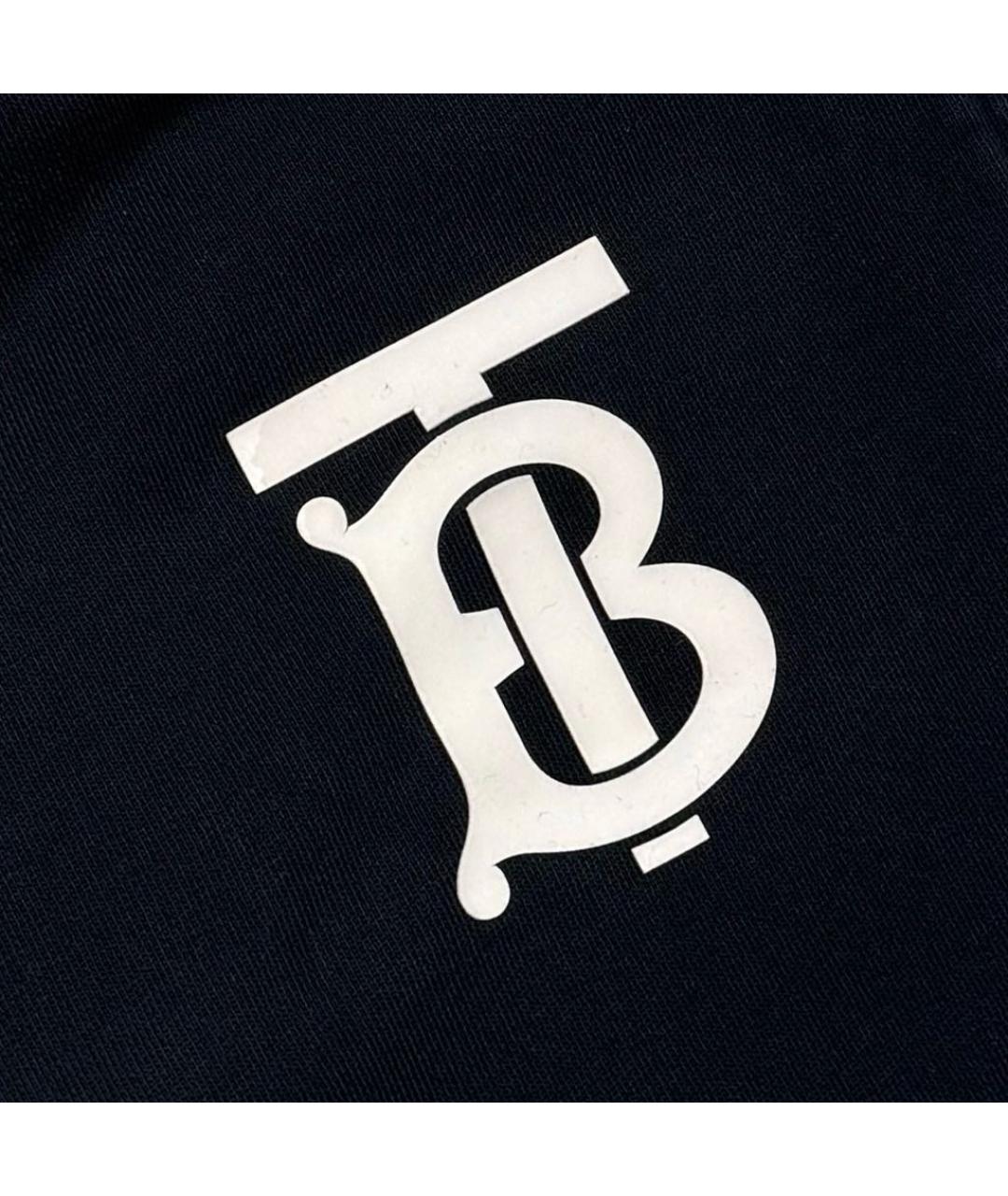 BURBERRY Черный хлопковый спортивный костюм, фото 6