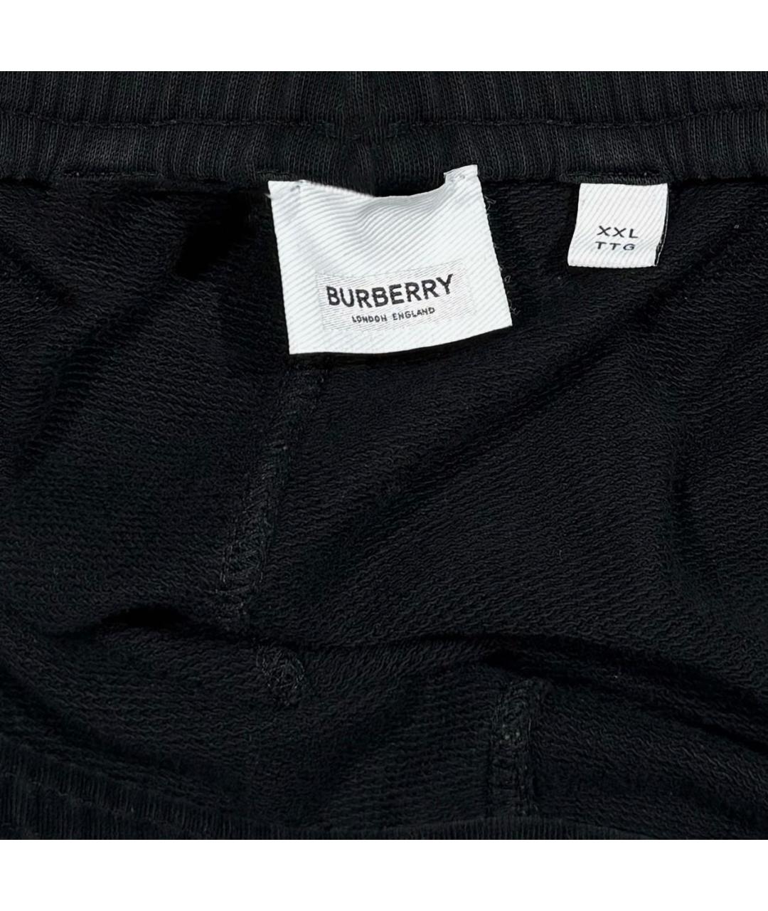 BURBERRY Черный хлопковый спортивный костюм, фото 4
