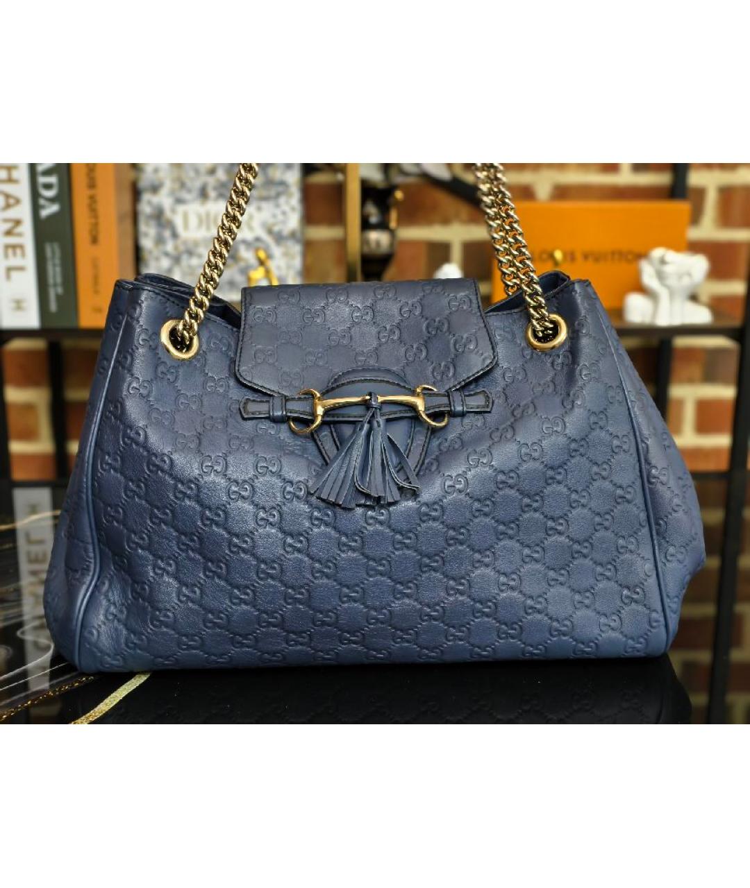 GUCCI Синяя сумка с короткими ручками, фото 8