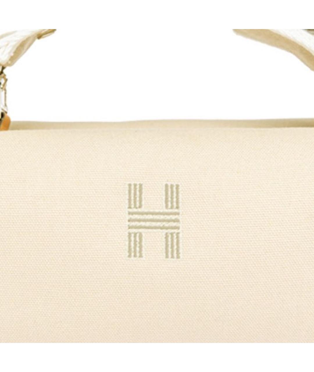 HERMES Бежевая косметичка, фото 5