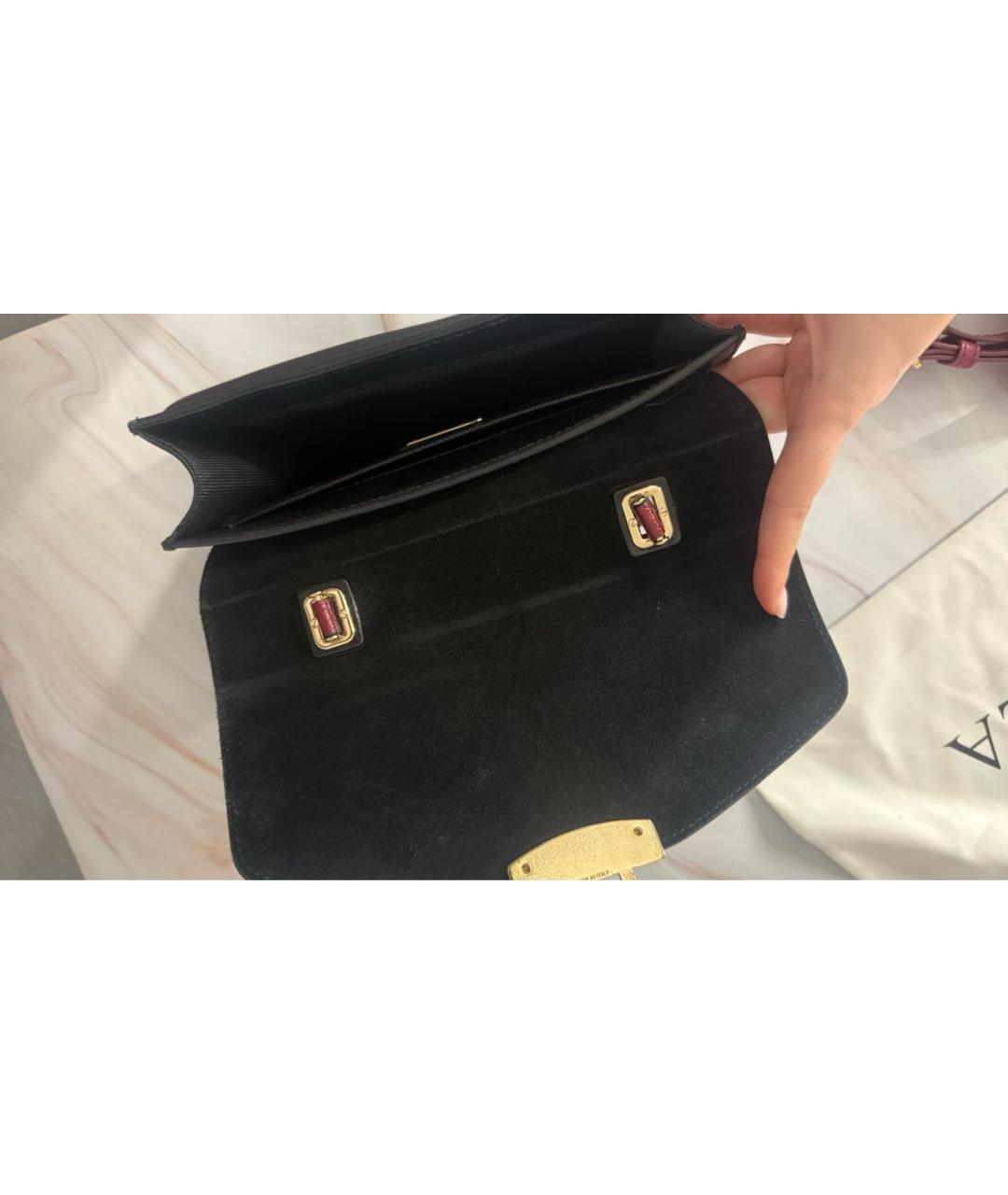 FURLA Бордовая кожаная сумка с короткими ручками, фото 8