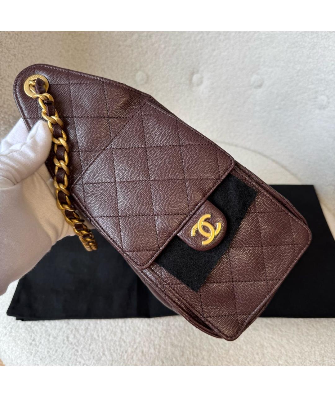 CHANEL Кожаная сумка через плечо, фото 5