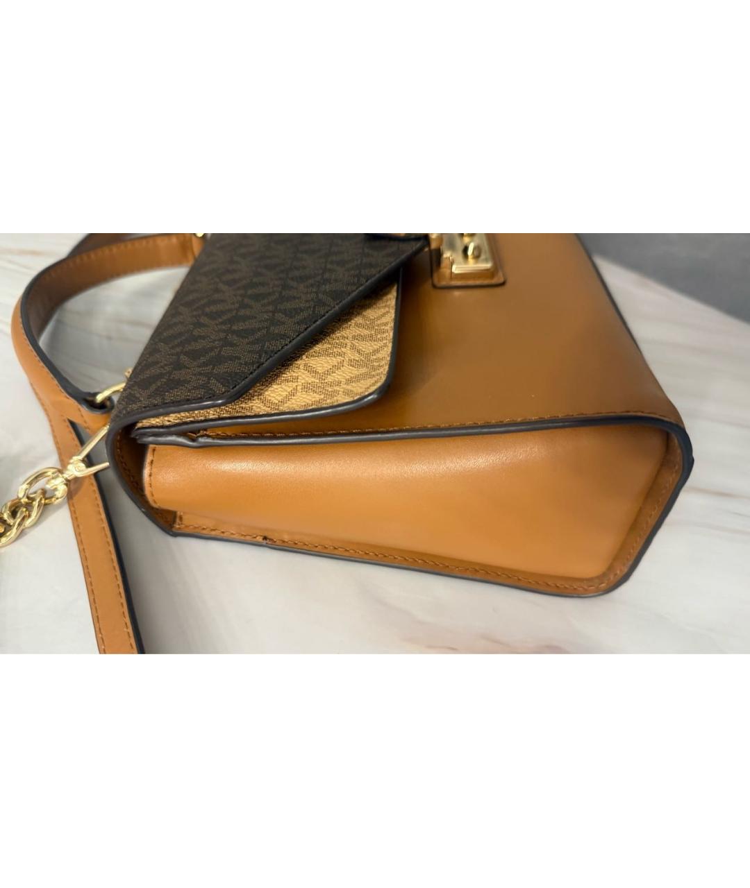 MICHAEL KORS Коричневая сумка через плечо, фото 4