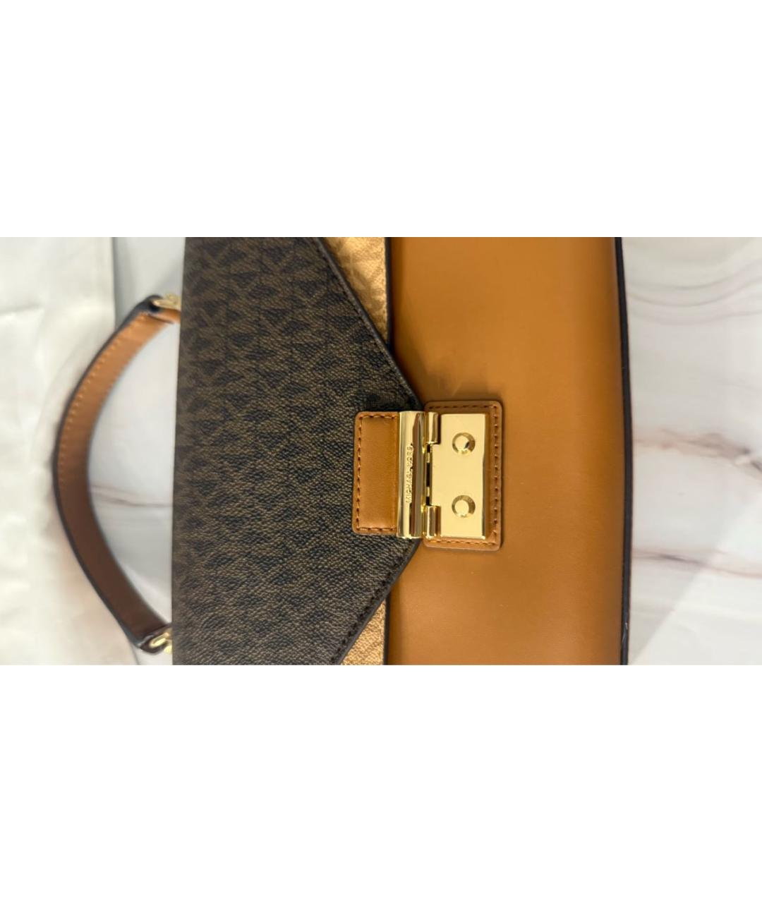 MICHAEL KORS Коричневая сумка через плечо, фото 8