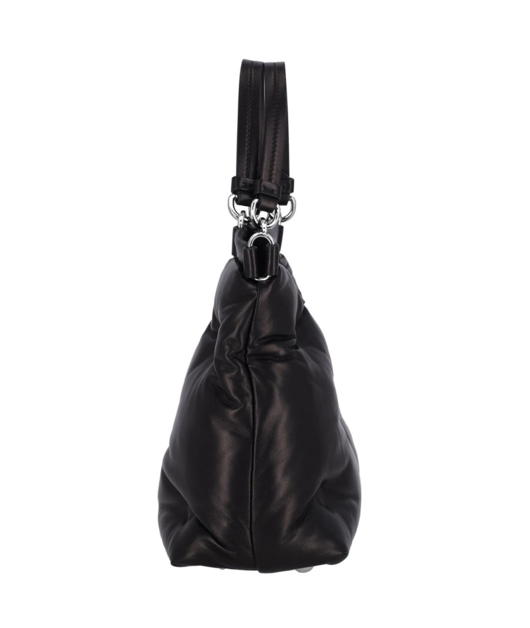 MAISON MARGIELA Черная кожаная сумка тоут, фото 5