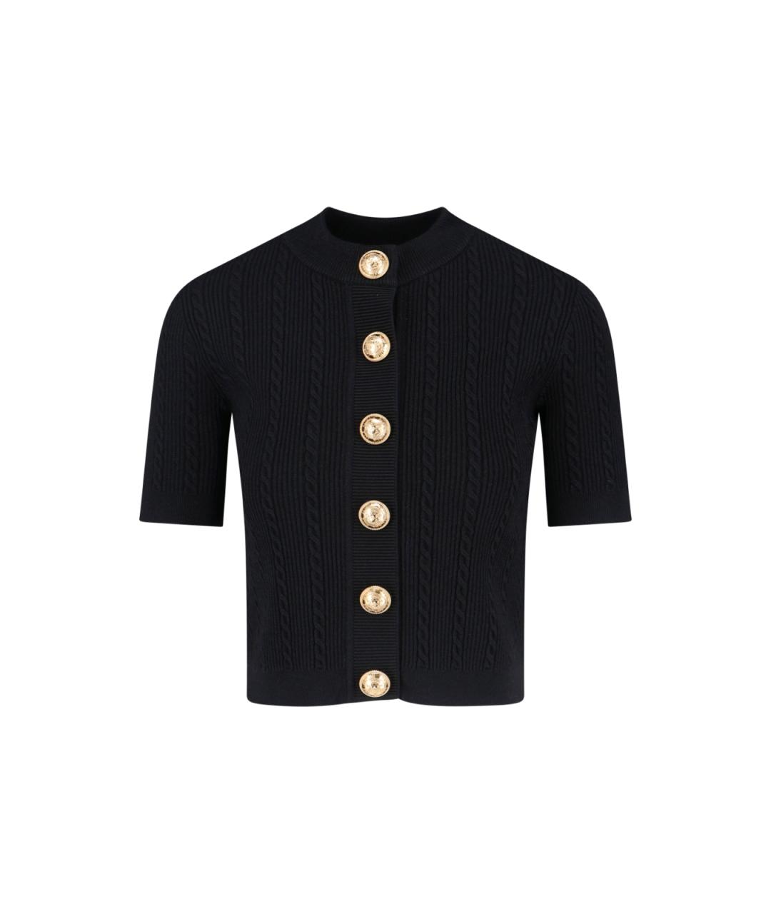 BALMAIN Черный вискозный джемпер / свитер, фото 1