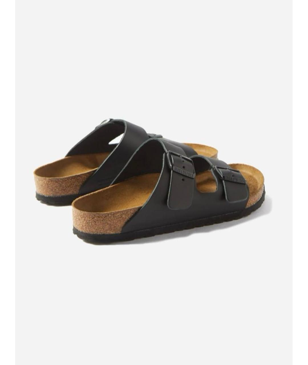 BIRKENSTOCK Черные кожаные сандалии, фото 4