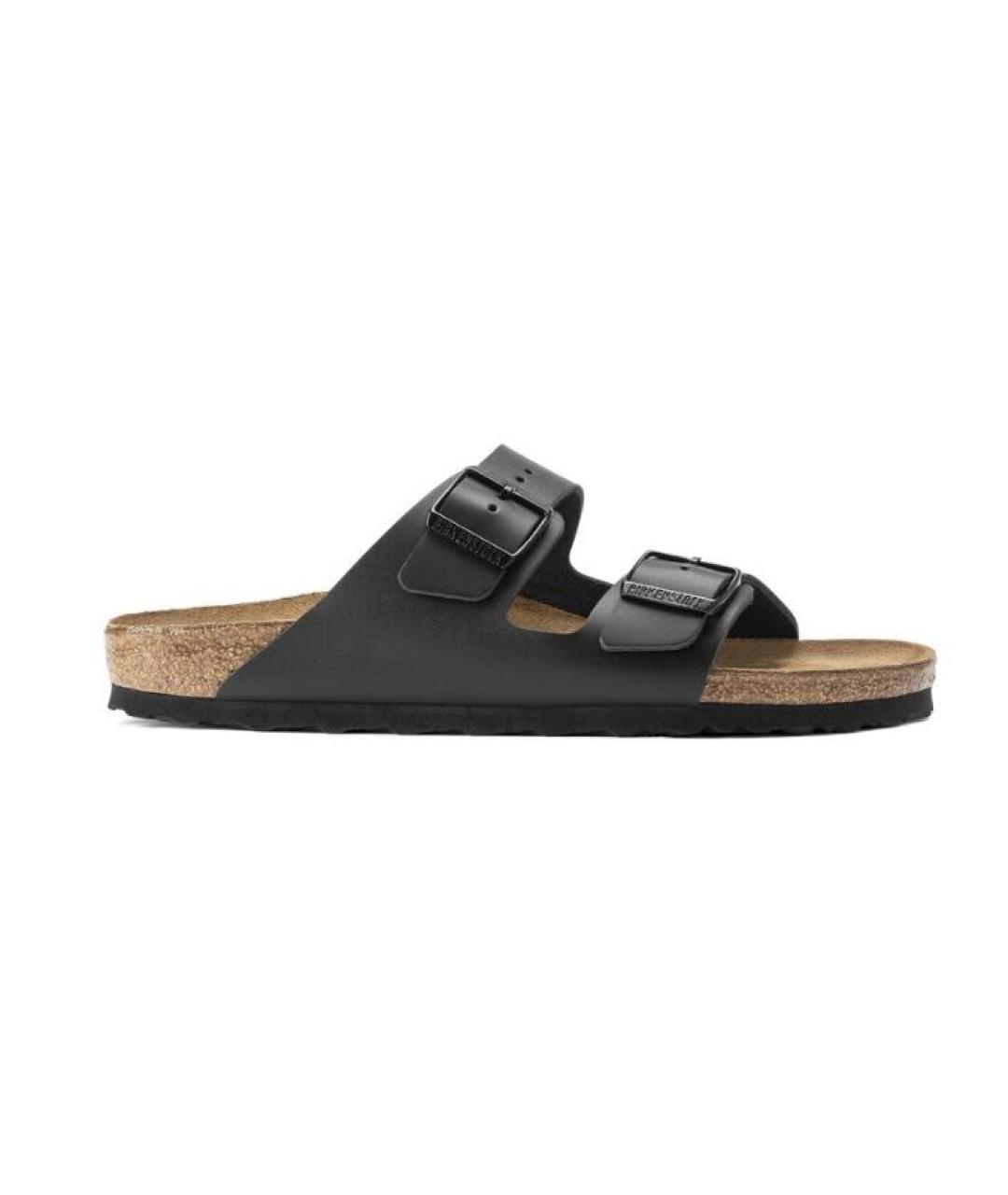 BIRKENSTOCK Черные кожаные сандалии, фото 9