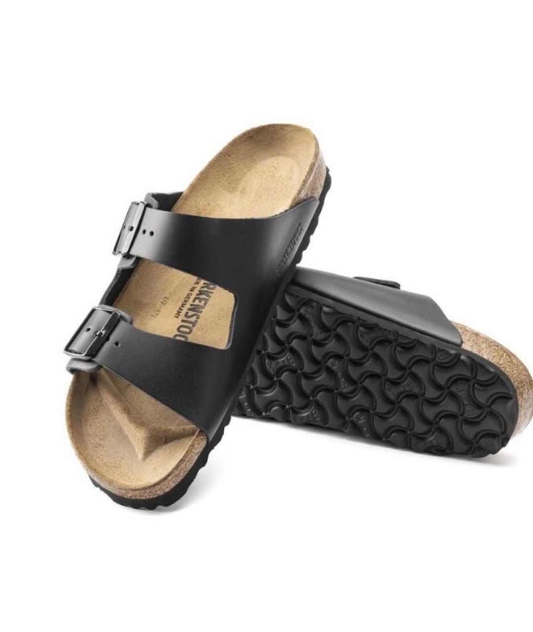 BIRKENSTOCK Черные кожаные сандалии, фото 3