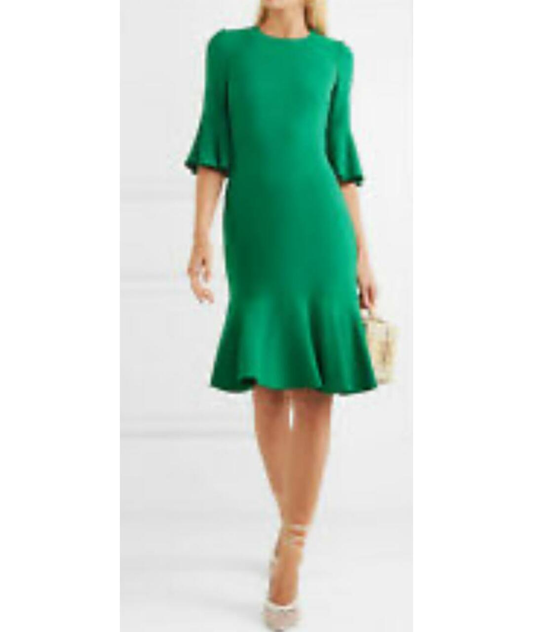DOLCE&GABBANA Зеленые полиамидовое вечернее платье, фото 3