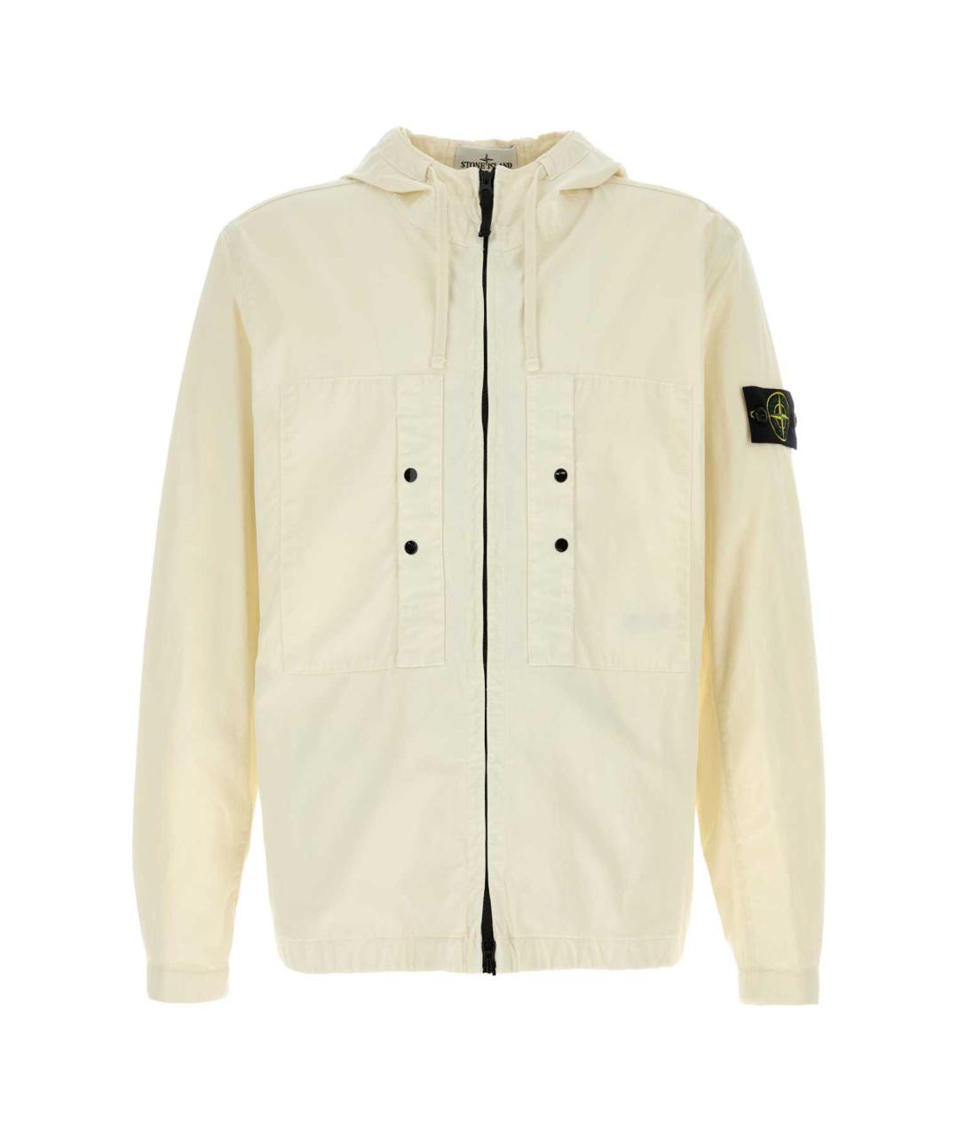 STONE ISLAND Бежевая хлопковая куртка, фото 1