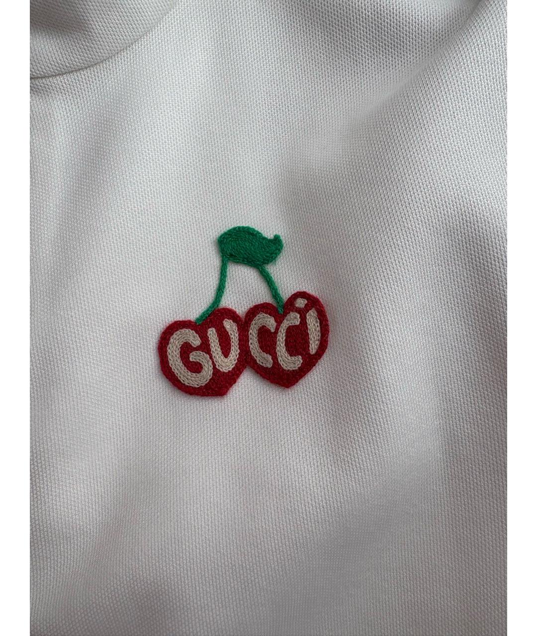 GUCCI Белый хлопко-эластановый костюм с брюками, фото 5