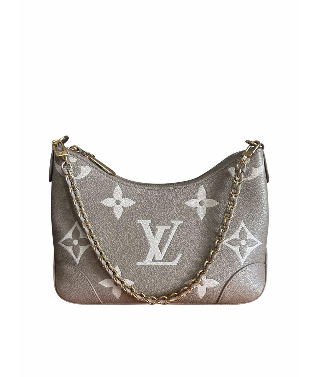 LOUIS VUITTON Бежевая кожаная сумка через плечо, фото 1
