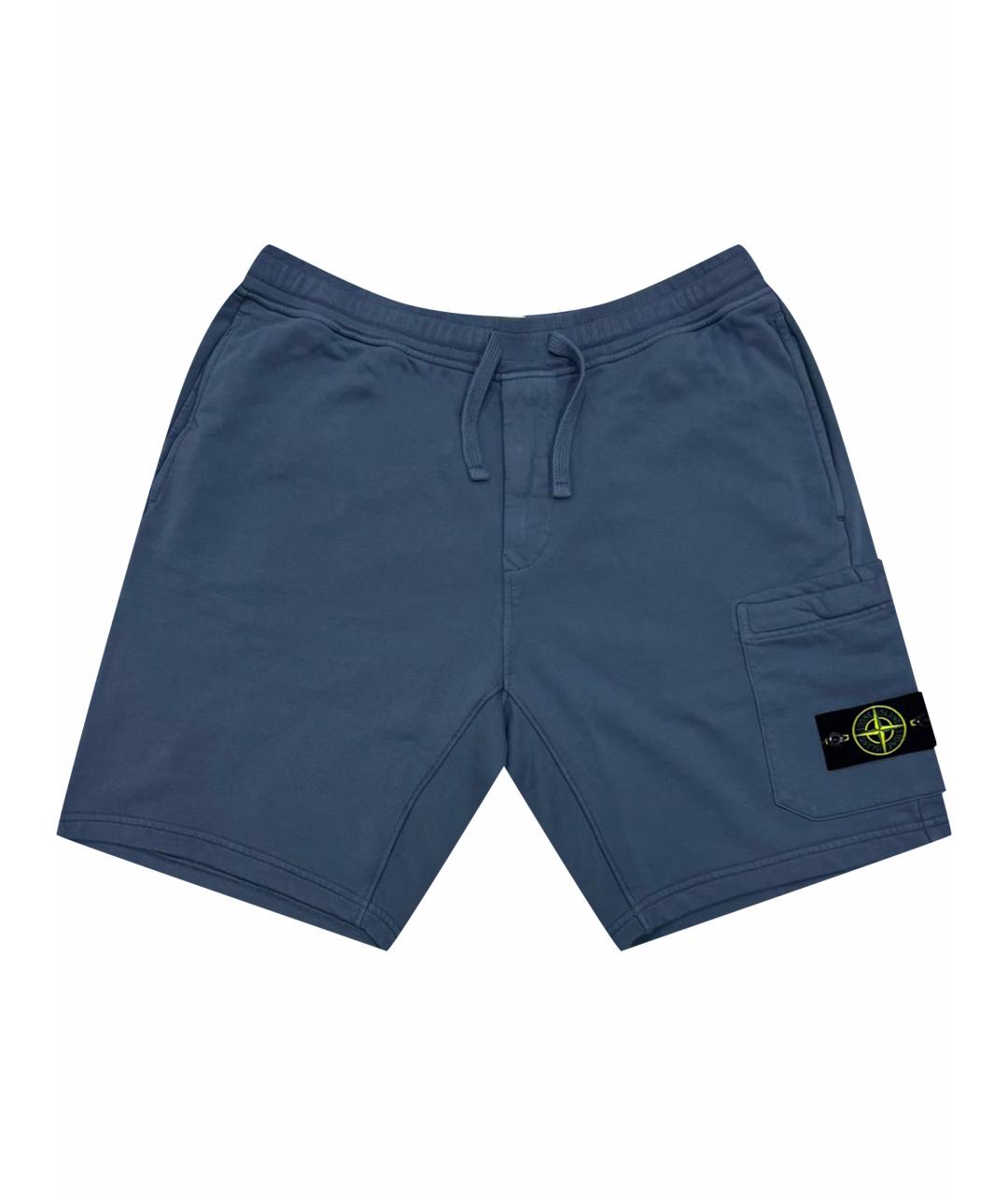 STONE ISLAND Темно-синие шорты, фото 1